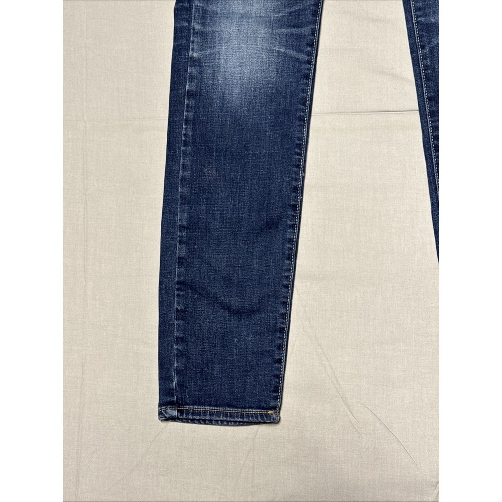 American Eagle Women Medium Wash Super Stretch Skinny Leg Denim Blue Jeans 2 Reg - Picture 2 of 16